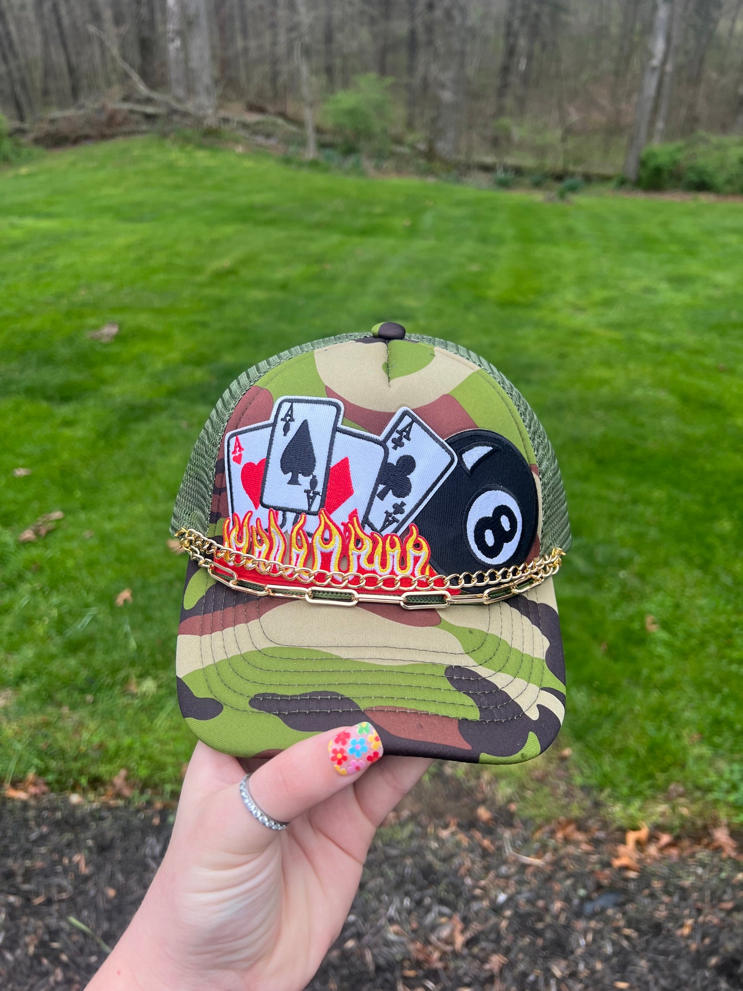 Camo Cards Trucker