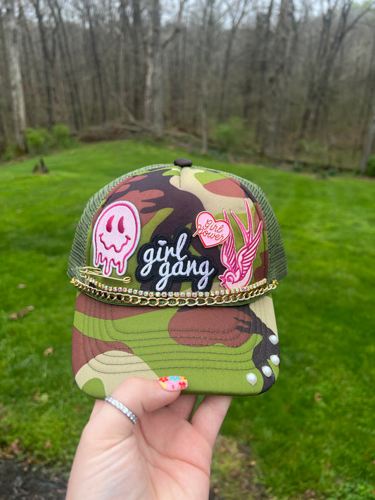 Camo Girl Gang Trucker